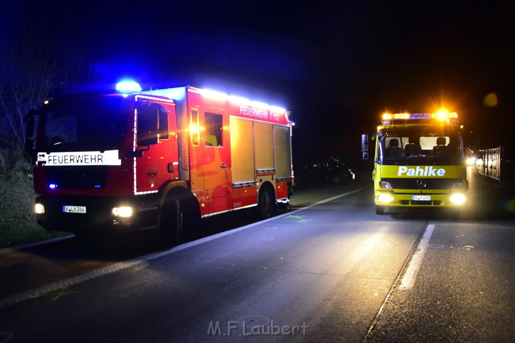 Schwerer VU A 4 Rich Olpe kurz vor AS Koeln Klettenberg P127.JPG - Miklos Laubert